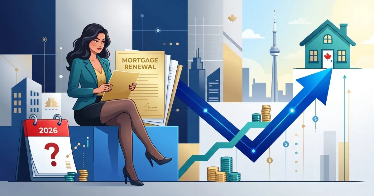 Canadian mortgage renewal playbook showing rate shock, payment options, and a 2026 home loan calendar